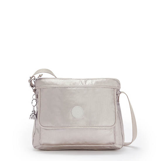 Kipling Aisling Metallic Crossbody Táska Titán | HU 1047JP